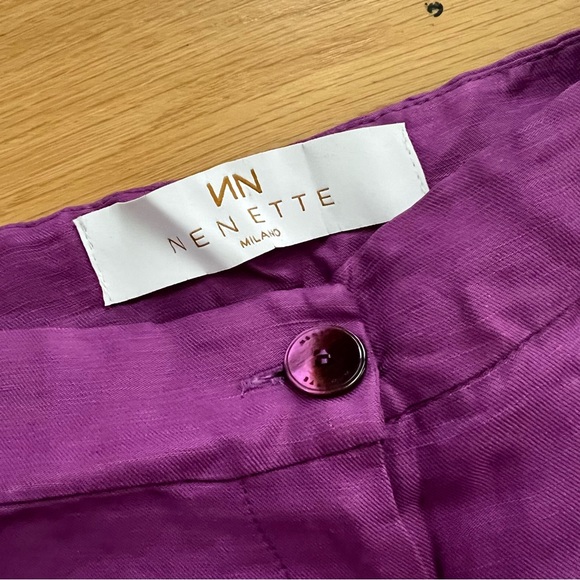 Nanette purple linen pants - Picture 4 of 5